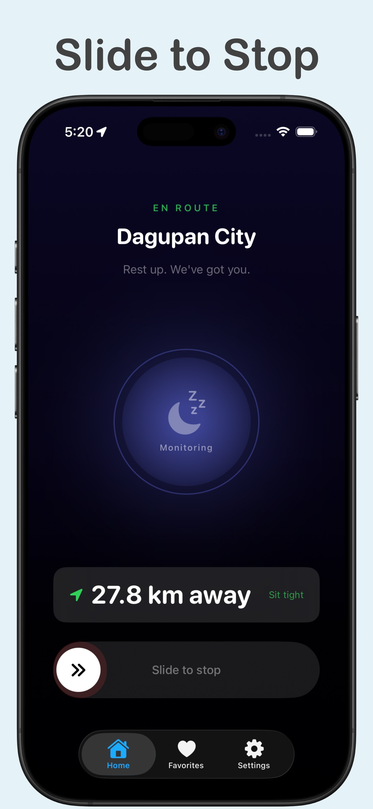 Sleep monitoring mode